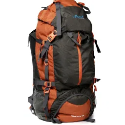F Gear Hunter 75 Ltrs Grey & Orange Color Block Large Backpack image 5
