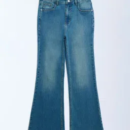 Y&F Kids by Westside Blue Faded High-Rise Bootcut Jeans-picture-27