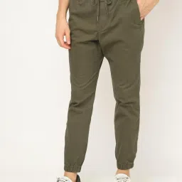 GAP Green Regular Fit Solid Joggers image 1