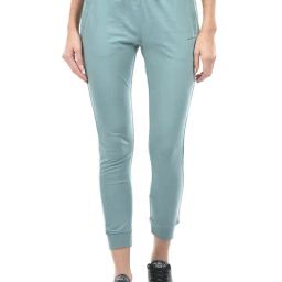 NUMERO UNO Sea Green Cotton Blend Slim Fit Mid Rise Joggers-picture-8