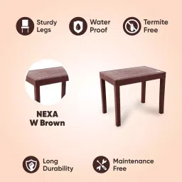 AVRO Nexa Dining Table W Brown 900x730x600 mm image 4