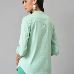 W Green Cotton Tunic image 2