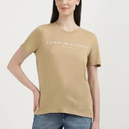 TOMMY HILFIGER Khaki Graphic Print T-Shirt image 1