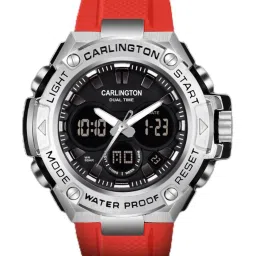 Carlington Endurance 9107 Red Chronograph Watch for Men image 1