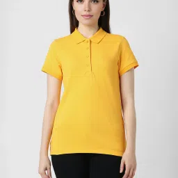 Van Heusen Yellow Regular Fit Top image 1