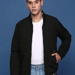 showoffff Showoff Black Nylon Slim FitJacket image 1