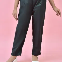 Juniper Girls Green Solid Pants image 1