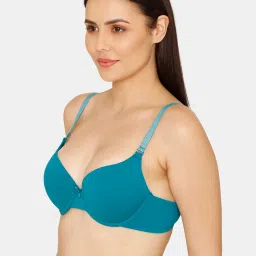 Zivame Blue Medium Coverage Push-Up Bra image 3