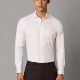 Louis Philippe White Regular Fit Checks Shirt-picture-10