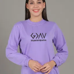 Gracit Purple Printed Sweatshirt-picture-34