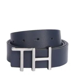 United Colors of Benetton Selby Navy Leather Solid Reversible Belt-picture-35