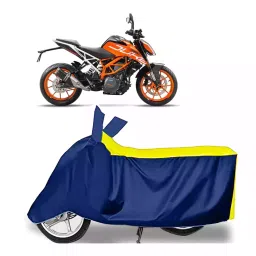 Auto Pearl Bike Cover for KTM Duke 390 (Yellow & Blue)-picture-26