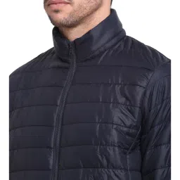 Cantabil Navy Quilted Jacket image 4