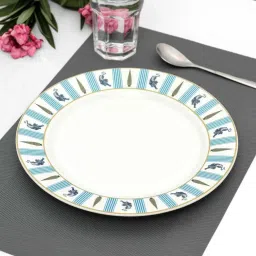 india circus by krsnaa mehta India Circus Multicolor Ceramic Dinner Plate - Set of 1 image 1