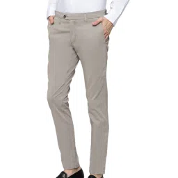 Antony Morato Beige Regular Fit Flat Front Trousers image 3