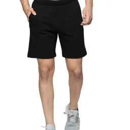 ALCIS Black Regular Fit Sports Shorts image 1
