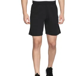 ALCIS Black Regular Fit Sports Shorts image 1