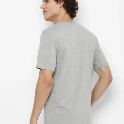 Forever 21 Grey Cotton Regular Fit Printed T-Shirts image 2