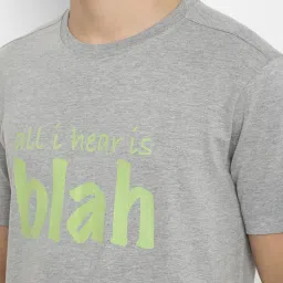 Forever 21 Grey Cotton Regular Fit Printed T-Shirts image 4