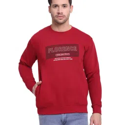 Cantabil Maroon Printed Sweatshirt image 1