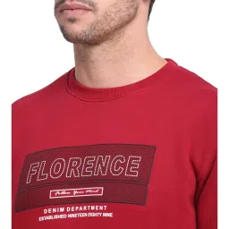 Cantabil Maroon Printed Sweatshirt image 4