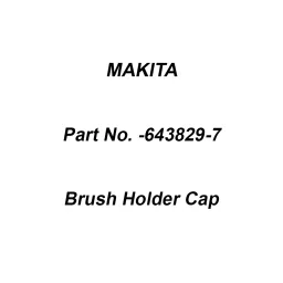 Makita Brush Holder Cap Suitable for JR182D, Part No 643829-7-picture-21