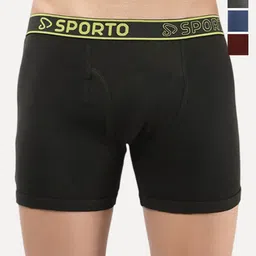 Sporto by Macho Men Pack Of 4 Assorted Short Trunks Sprto_M1030-A1-Dnm1-M1-Olv1-L-picture-14
