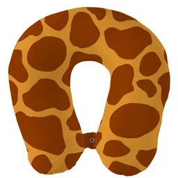 Right Gifting Digital Printed U Shaped Recron Filled Neck Travel Pillow - Red & Green-image-49