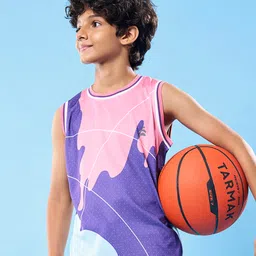 Pine Active Knit Sleeveless High Stretch T-Shirt With Color Block Design - Multicolor-picture-29