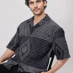 RARE RABBIT Men Comfort Horizontal Stripes Opaque Casual Shirt-picture-38
