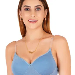 Liigne Women Pack Of 6 Everyday Padded Bra With Transparent Strap image 4