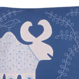 Okhai Synchrony Hand Embroidered Applique Cushion Cover - Set of 1 image 2