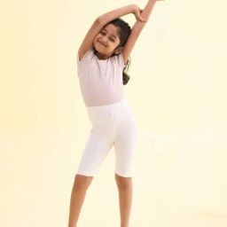 Go Colors! Kids Cream Cotton Slim Fit Short-image-24