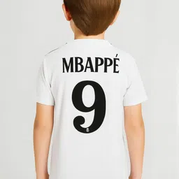 dostitch Boys White Polyester Printed Jersey T-shirt image 3