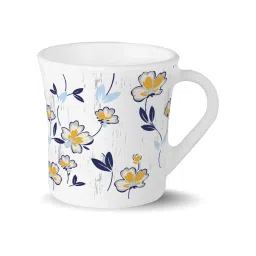 Larah by Borosil White Ceramic Tea & Coffee Mug - Set fo 6 100ml image 1