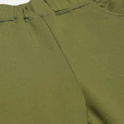 BRINNS Green Regular Fit Mid Rise Knitted Trousers image 5