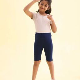 Go Colors! Kids Navy Cotton Slim Fit Short-picture-12