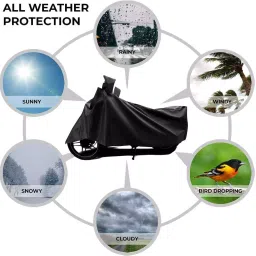 Auto Pearl Polyester Two Wheeler Cover for Kawasaki ER 6N (Grey) image 5