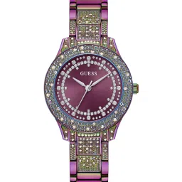 GUESS Shooting Star Women Purple Round Dial Analog Watch - GW0746L3 image 1
