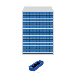 Universal UMASU1 White & Blue 13 Shelves 108 Bins Storage Rack-picture-42