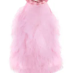 A Little Fable Kids Pink Embellished  Dress-picture-24