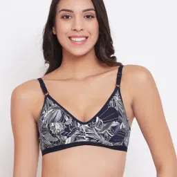 Clovia Navy Non Wired Non Padded Full Coverage Bra-picture-32