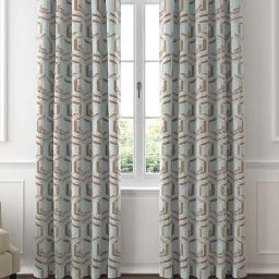 GM Green & Brown Polyester Curtain - Set of 2-picture-17