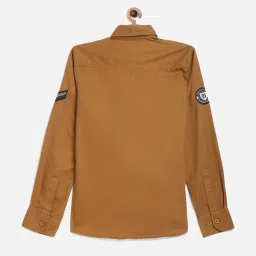 Octave Kids Khaki Solid Shirt image 2