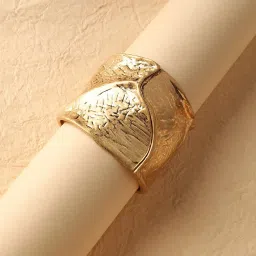 Sohi Women's Regal Rhapsody Statement Bracelet - Metallic Gold image 1