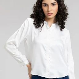 SHAYE White Regular Fit Shirt-picture-1