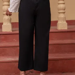 Juniper Black Solid Trousers image 1