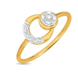 Kisna Diamond & Gold Jewellery Emm 18k (750) Diamond & Gold Ring For Women image 1