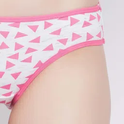 Clovia Grey Printed Cotton Bikini Panty image 5