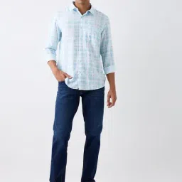 Spykar Blue Cotton Regular Fit Jeans image 5